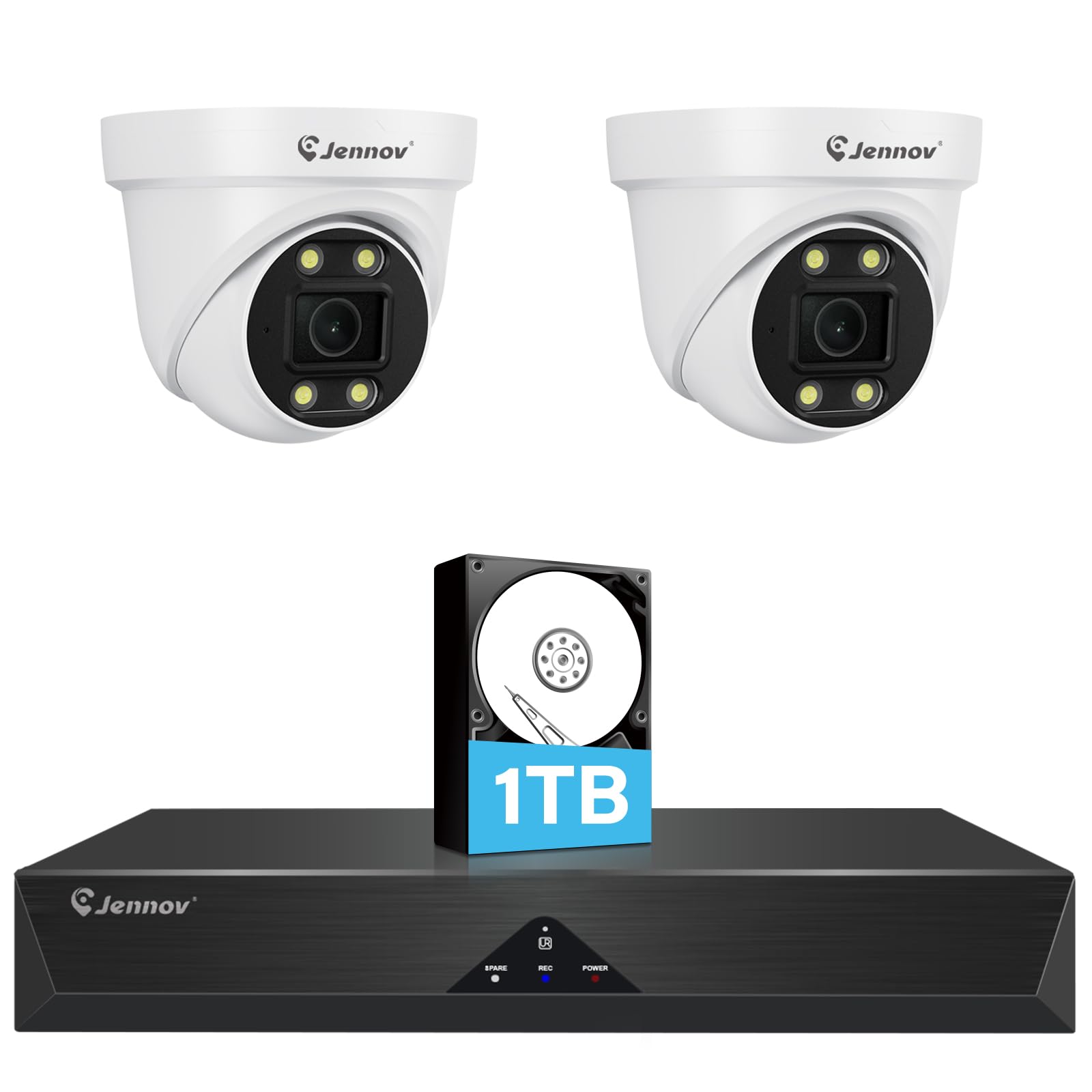 ⭐️未使用⭐️ JENNOV 防犯カメラ 8台セット ⭐️未使用⭐️ JENNOV