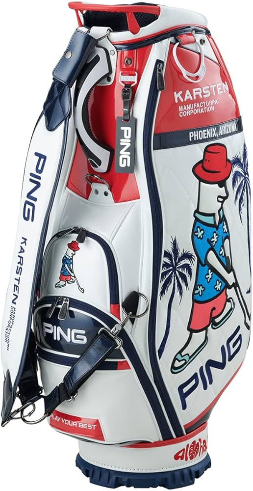 Amazon.co.jp: Pin CB-N2301 MR.PING Aloha 36908 WH/RD Men's Caddy