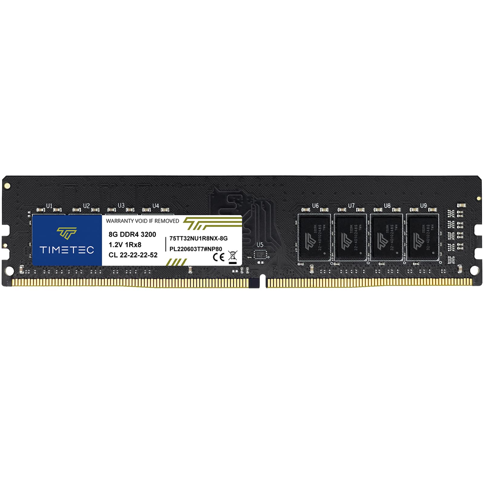 Timetec 8GB DDR4 3200MHz (or 2933MHz or 2666MHz) PC4-25600 Non-XMP