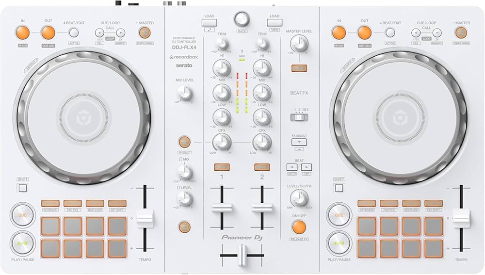Pioneer DJ DDJ-FLX4 2 Channel - 8 Performance Pads - Rekordbox and