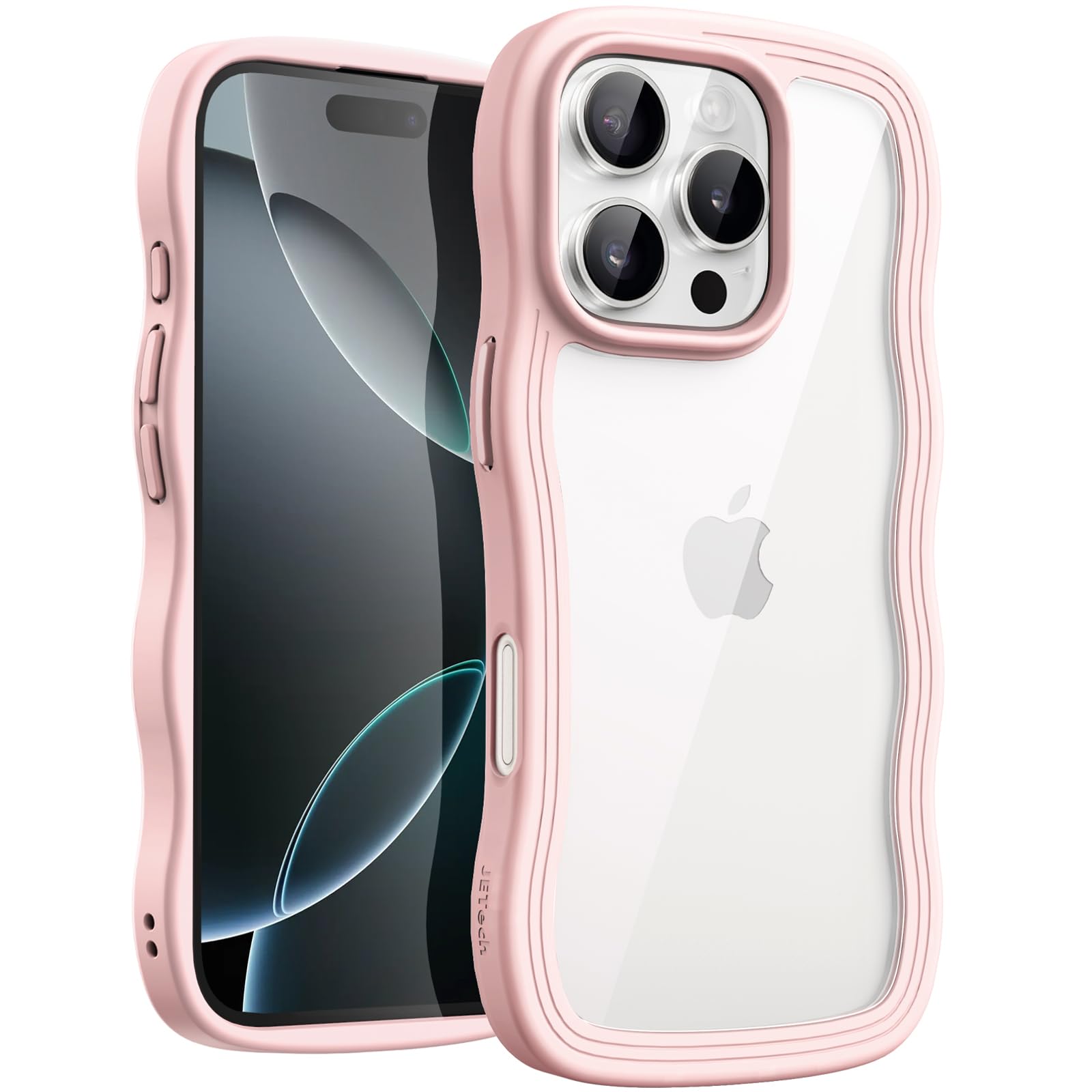 Amazon.com: JETech Wavy Case for iPhone 16 Pro Max 6.9-Inch, Cute
