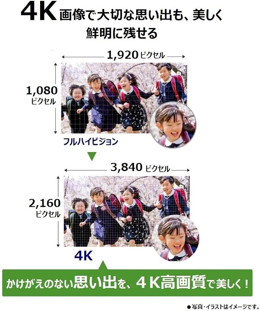 Amazon.co.jp: パナソニック 4K ビデオカメラ VX2M 64GB 光学24倍