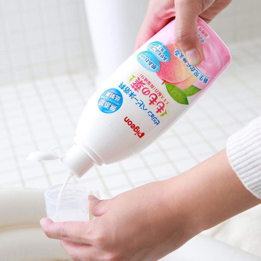 Amazon | ピジョン Pigeon ベビー沐浴料 500ml ももの葉スキンケア