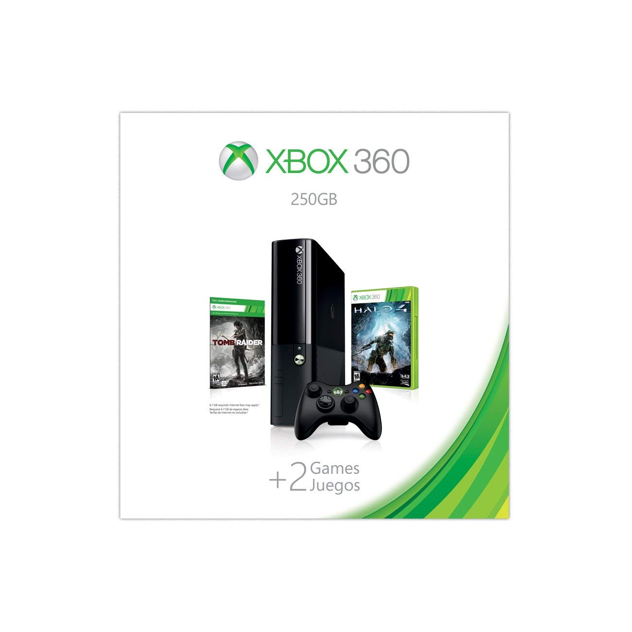 Amazon.com: Xbox 360 500GB Console Bundle (Tomb Raider & Halo 4