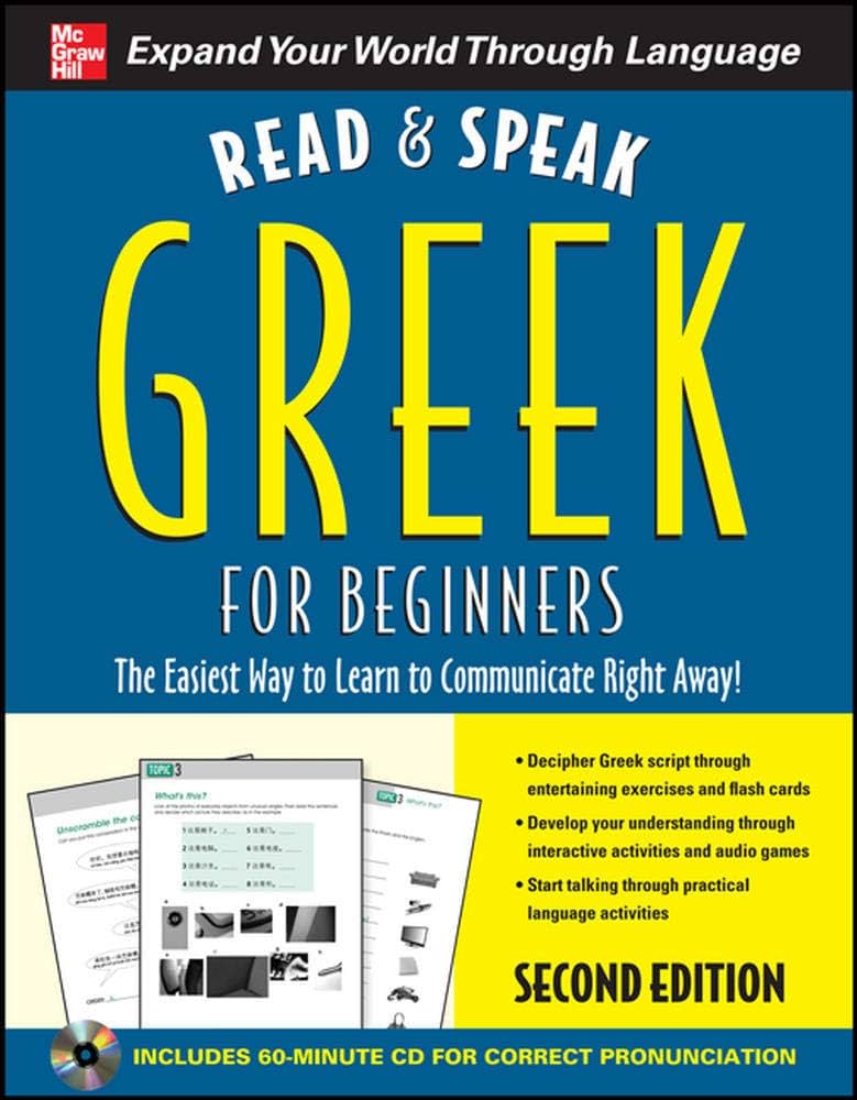 Amazon.com: Read and Speak Greek for Beginners with Audio CD, 2nd