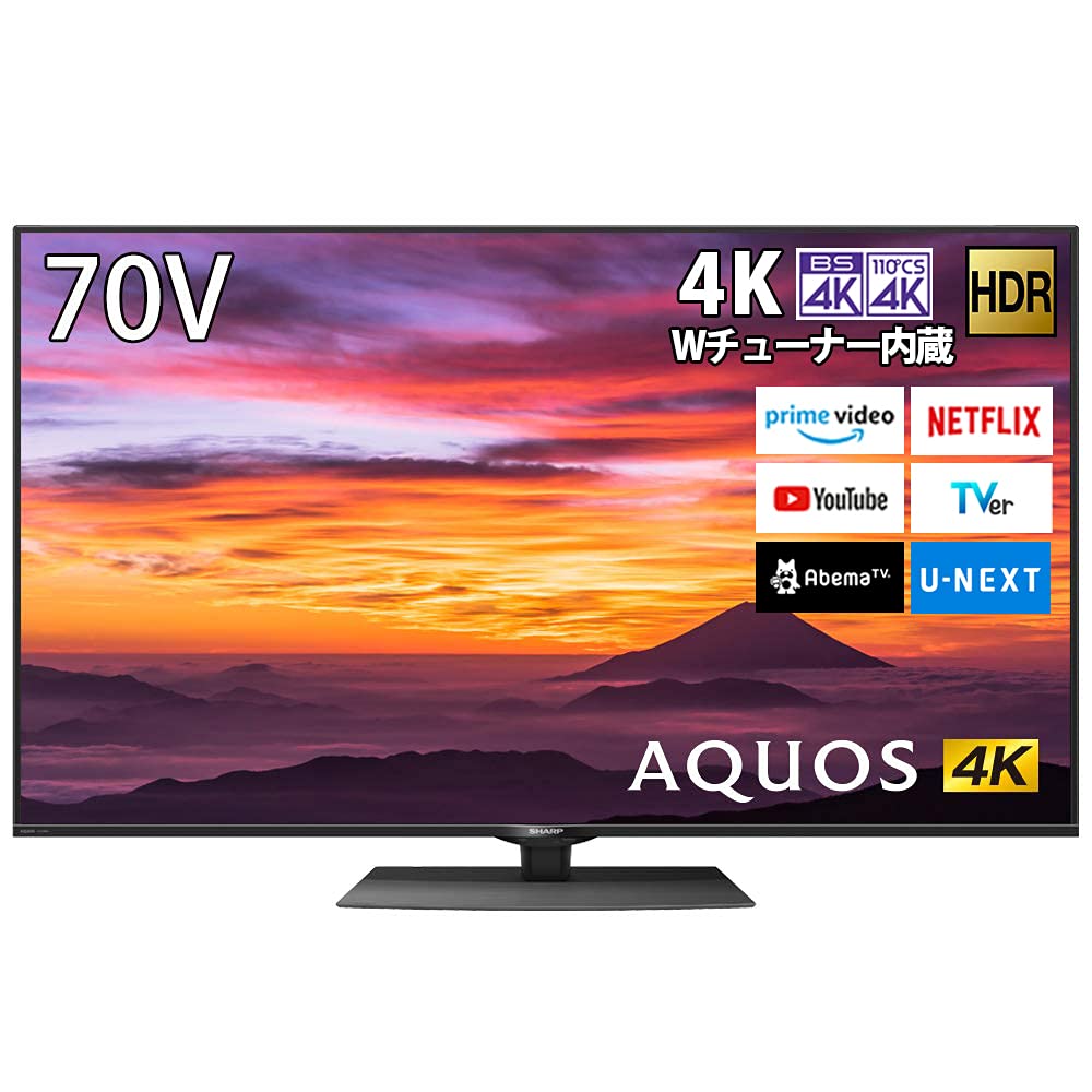 Amazon.co.jp: シャープ 4K ダブルチューナー内蔵 液晶 テレビ Android