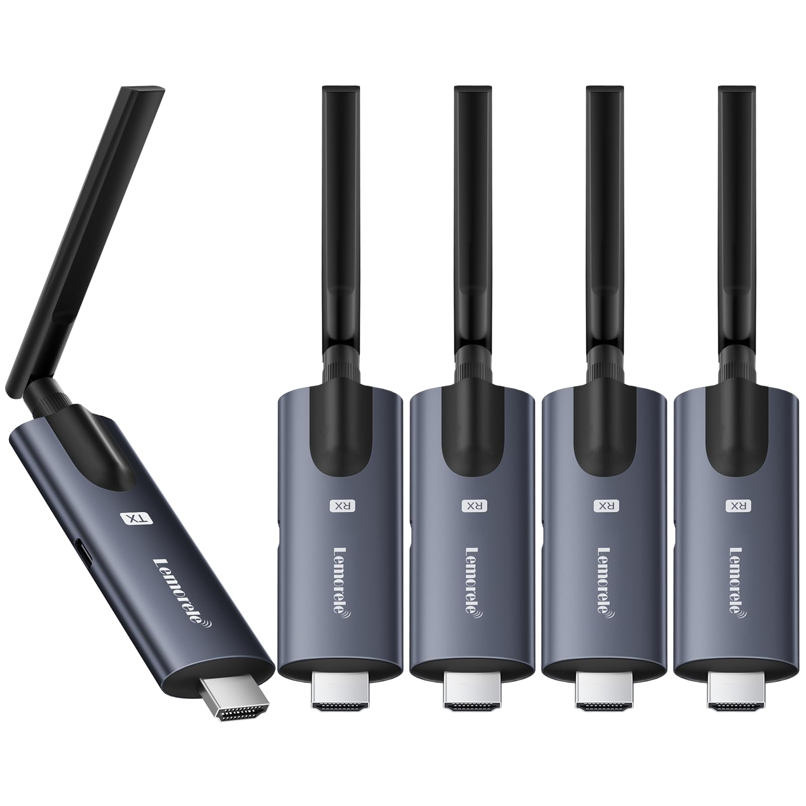 Amazon | ワイヤレス HDMI 送受信機セット 無線 1×送信機+4×受信機