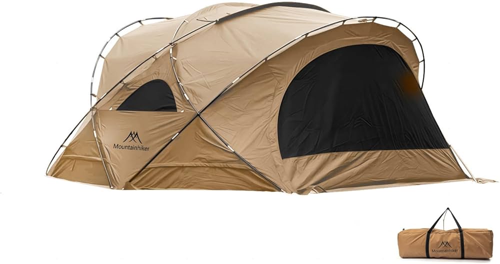 M MOUNTAINHIKER シェードテント 4mx4m (カーキ) Amazon | M
