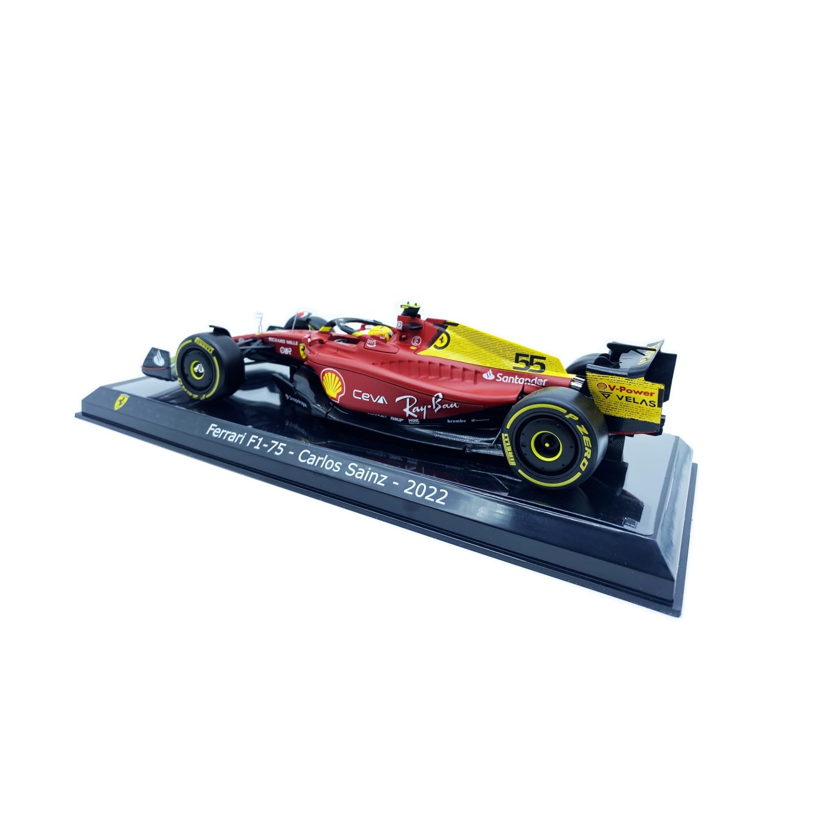 Amazon | HTLNUZD Bburago 1/24 2023 F1-75#55 Sainz フェラーリ75周年