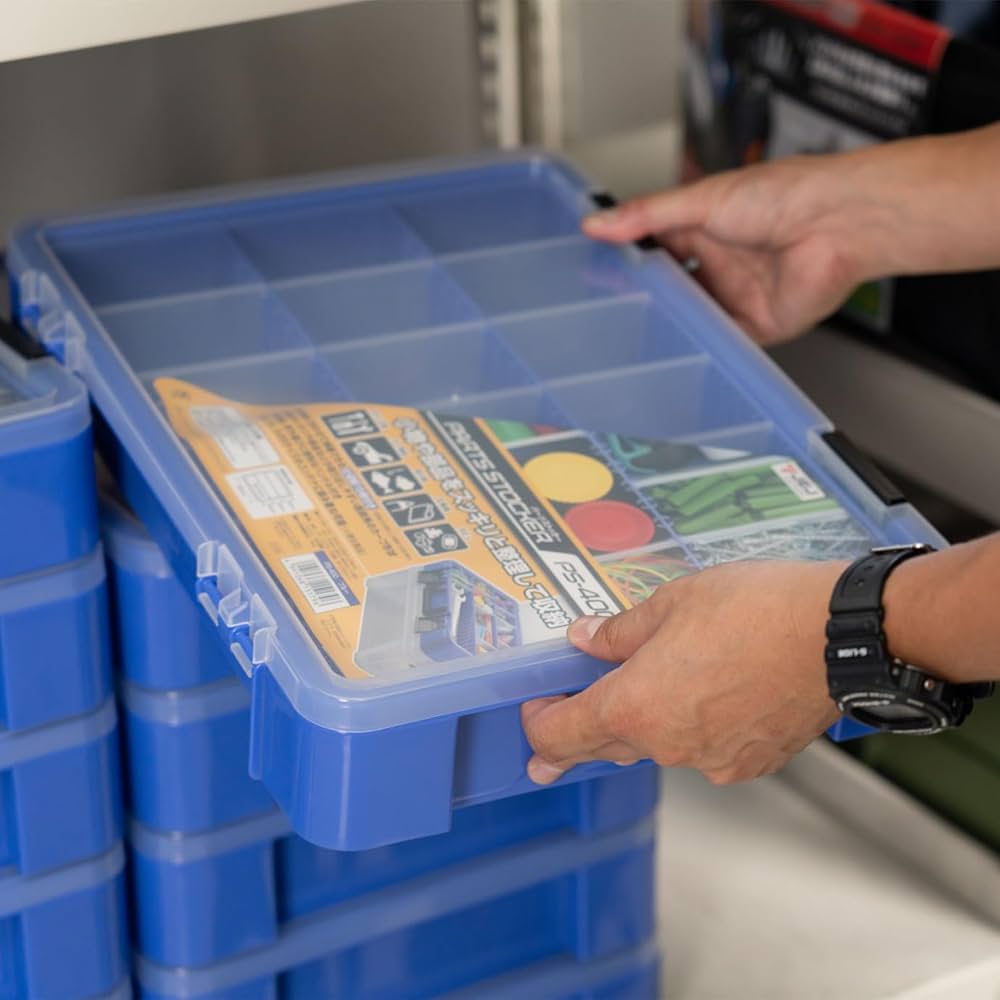 Amazon | JEJアステージ 日本製 工具箱 パーツストッカー 収納ケース