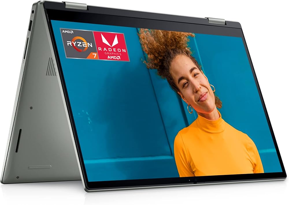 Dell Inspiron 14 7425 2-in-1 Laptop, AMD Ryzen 7 5825U, 14 Inch