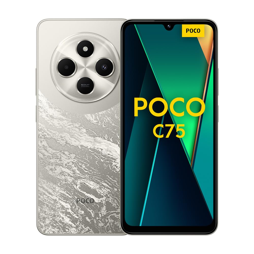 Poco C75 6GB 128GB Green Android Smartphone, 2.0GHz, 6.88 Inch