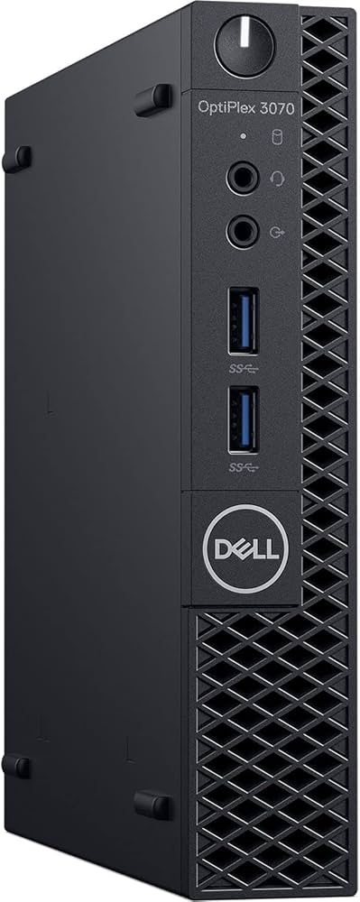DELL OPTIPLEX 3070 Tiny Desktop (Intel Core I7 9th gen 3.1ghz, 16