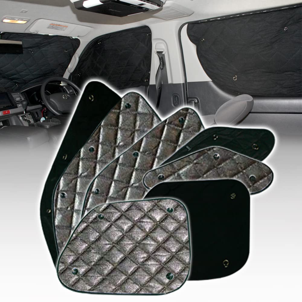 ハイエース wave3 運転席側小窓 黒塗装 穴逆