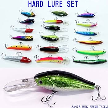 Amazon.co.jp: ルアー 18個 セット 訳有 バス釣り用ハードルアー