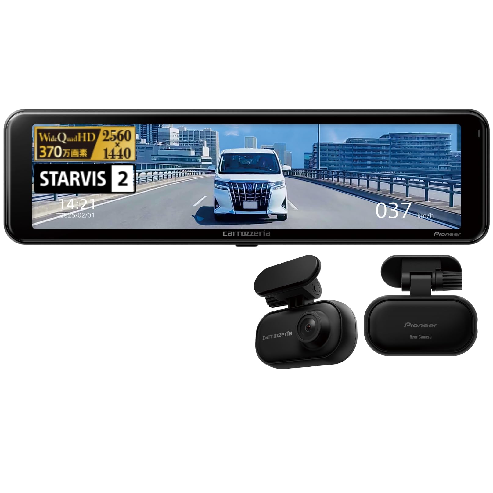 Amazon | Pioneer ドライブレコーダー ミラー型 VREC-MS700D 11インチ