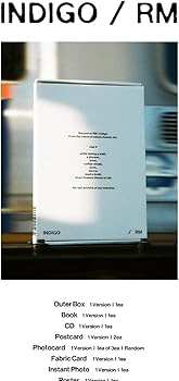 Amazon.com: BTS RM Indigo 1st Solo Album 2 Edition SET Out Box+32p