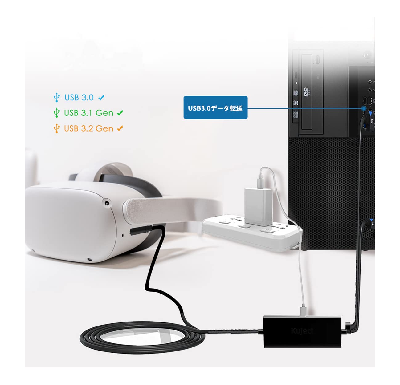 Amazon.co.jp: SHEAWA リンクケーブル・Meta Quest 3S/Quest 3/Quest 2