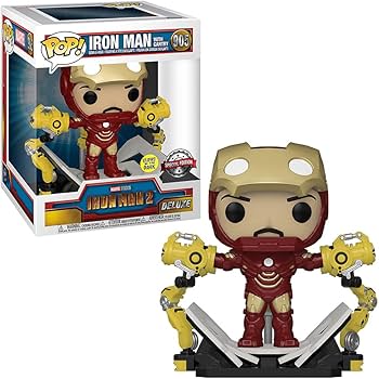 Amazon.com: Funko Pop! Iron Man 2: Iron Man MKIV with Gantry Glow