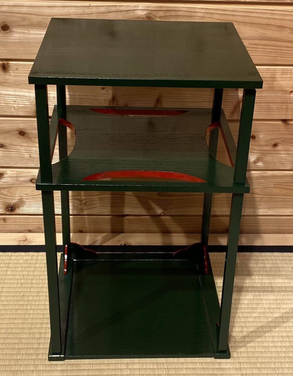 Amazon.co.jp: 茶道具『糸巻棚碌々斎好写組立式』紙箱入表千家11代茶棚