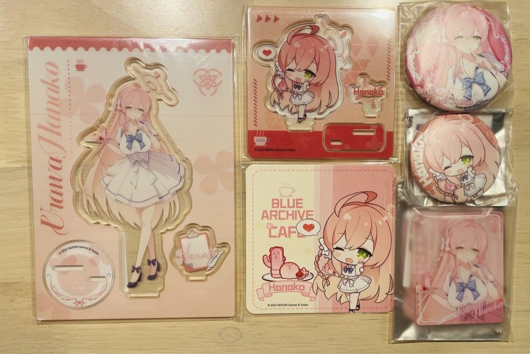 Amazon.co.jp: ブルアカ 中国限定 コラボカフェ ハナコ グッズセット