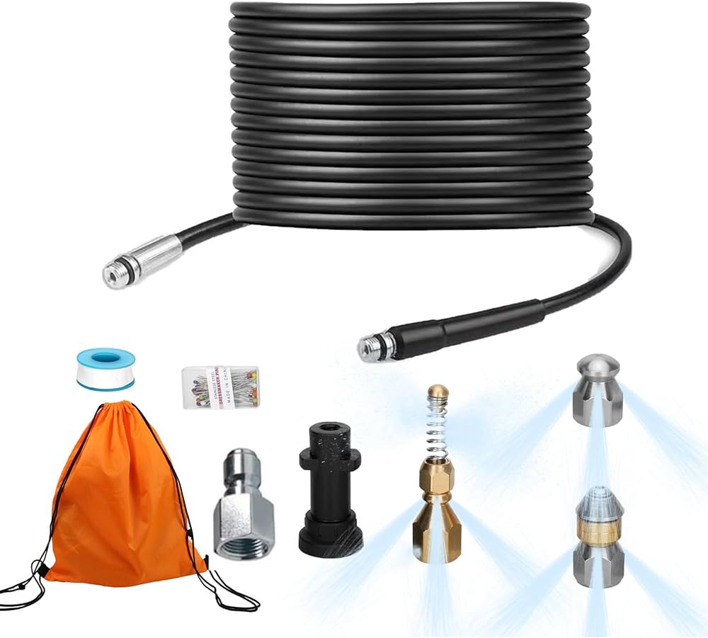 Amazon.co.jp: ankonパイプクリーニングホース ケルヒャー 15m 高圧