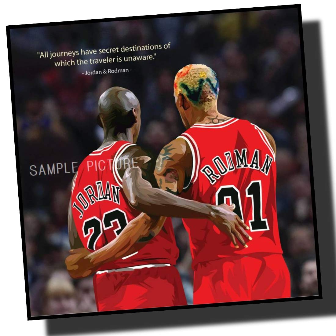 Amazon.co.jp: マイケル・ジョーダン & デニス・ロッドマン シカゴ