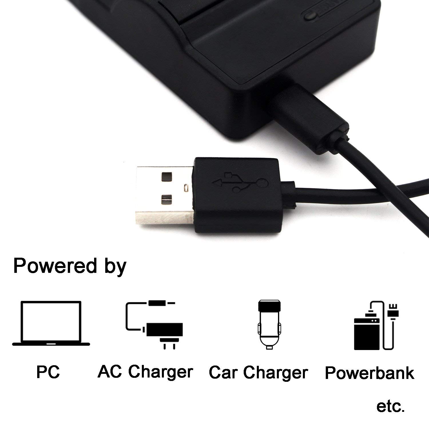 Amazon.com : USB Battery Charger for Ricoh GR III, WG-6 Digital