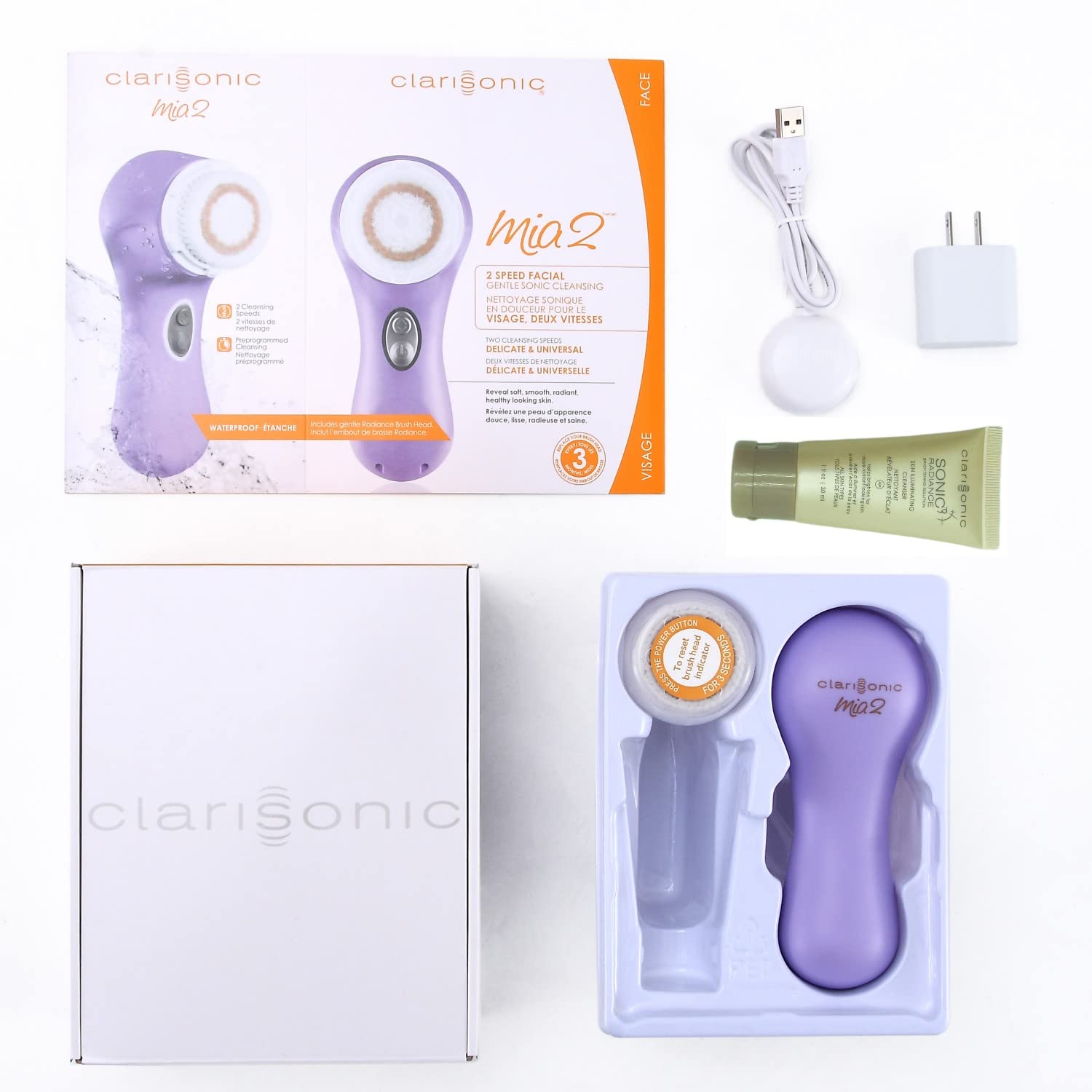 Clarisonic Mia 2 Sonic Facial Skin Cleansing Brush System | Added