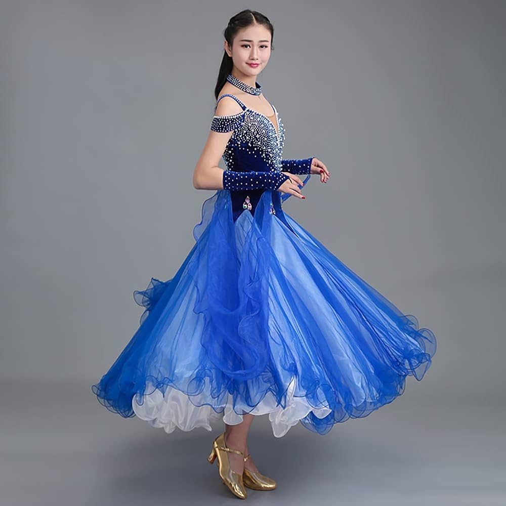 Amazon.co.jp: 社交ダンスドレス モダンドレス ダンスウェア ダンス