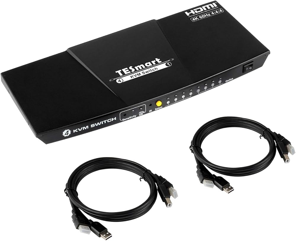 Amazon.co.jp: TESmart KVMスイッチ 4入力1出力 HDMI 切り替え器 4K