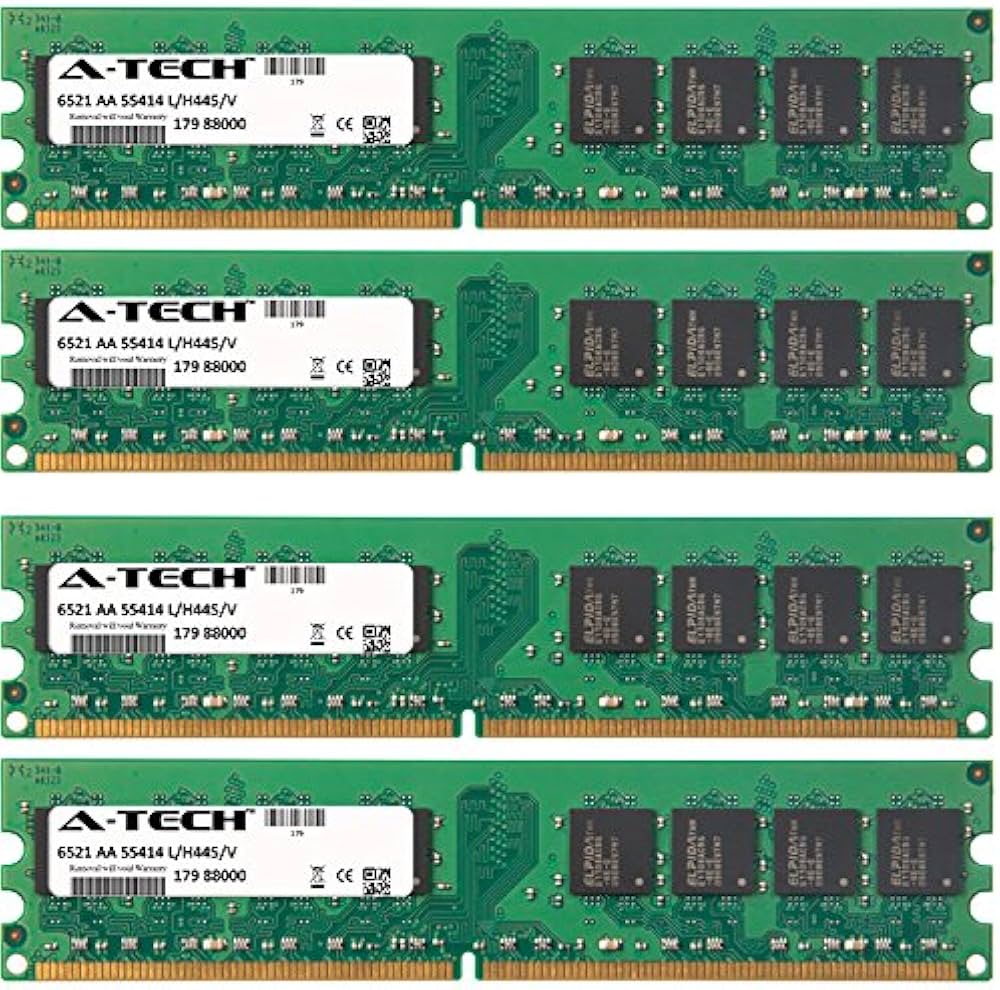Amazon | バリエーション親vp0000000004092 4GB KIT (4 x 1GB) (800MHz
