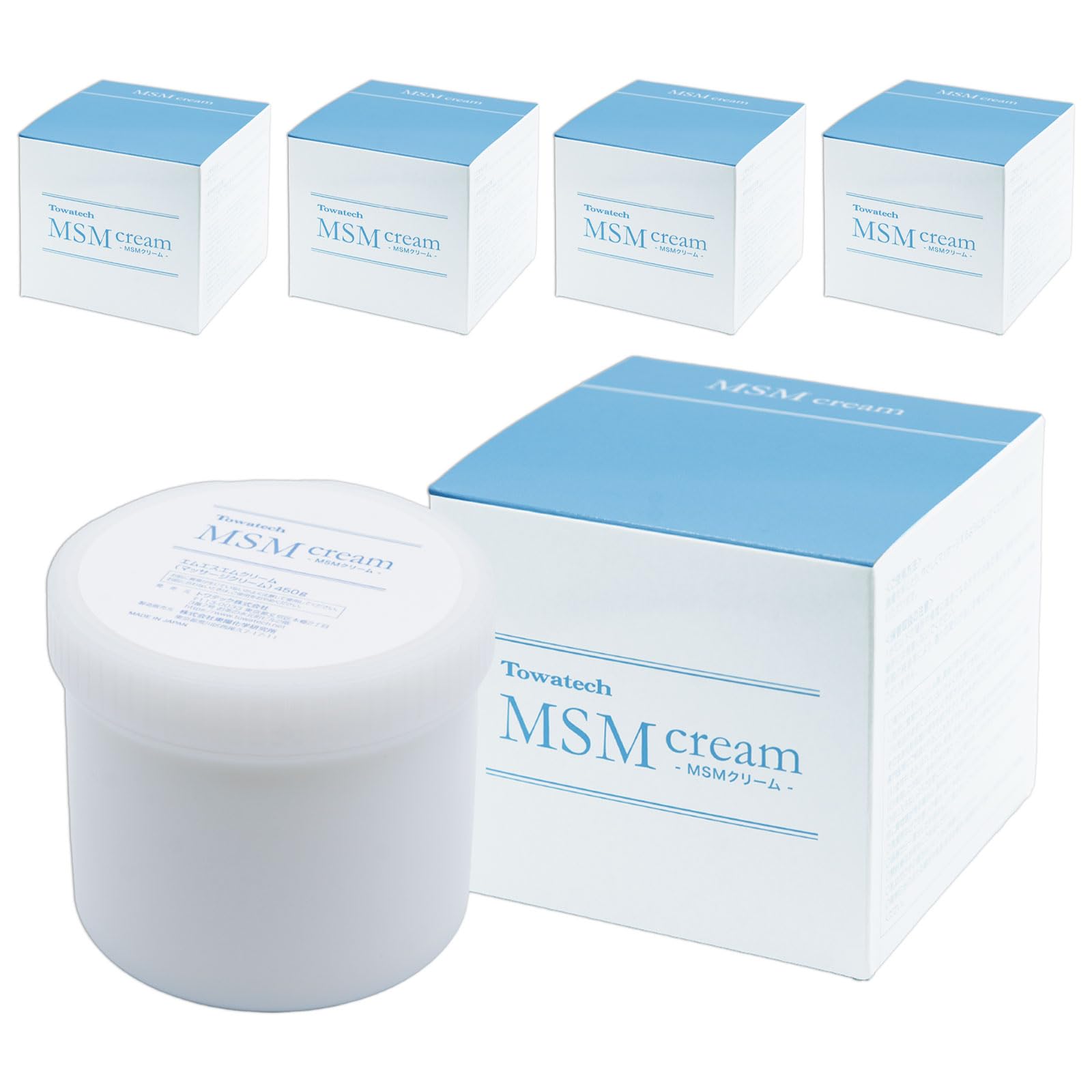 Amazon | 5個セット MSMクリーム マッサージクリーム 日本製 450g 大