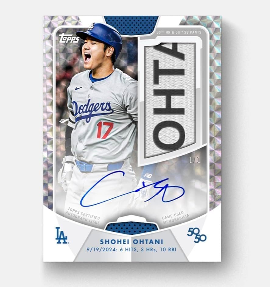 Amazon.co.jp: 2024 Topps 50/50 大谷翔平 10パック入りボックス (2024