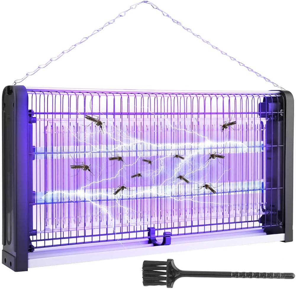 Amazon | AUGYMER 電撃殺虫器 蚊取り器 LED光源吸引式捕虫器 20W