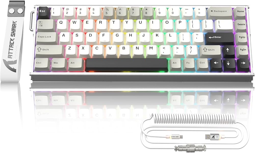 Amazon | ATTACK SHARK X68MAX HE ラピッドトリガー キーボード