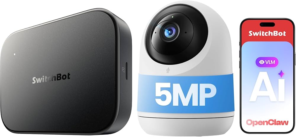 Amazon.co.jp: SwitchBot AI ハブ 防犯カメラ 500万画素 VLM搭載