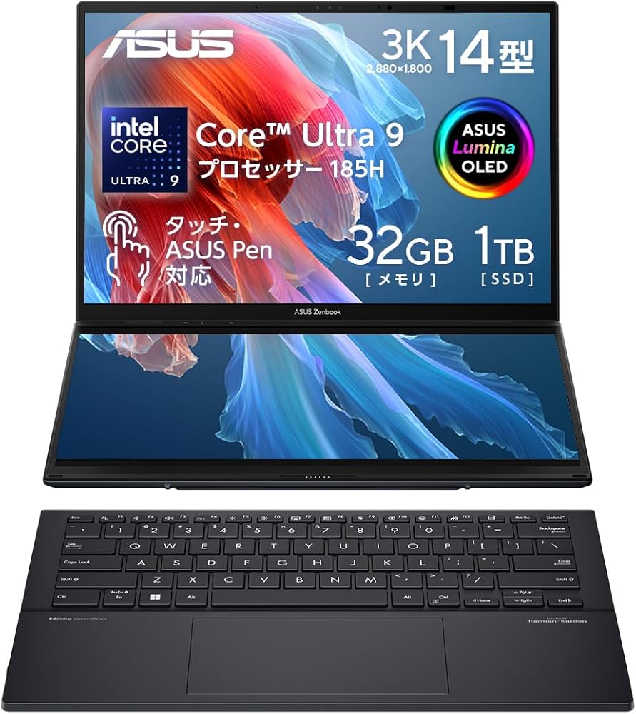 Amazon.co.jp: ASUS ノートパソコン Zenbook DUO UX8406MA 14型