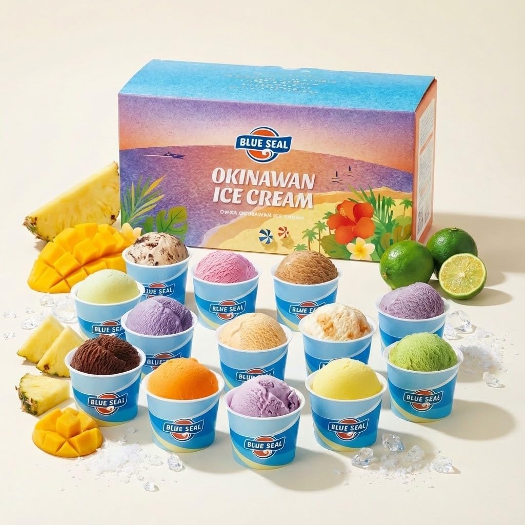 Amazon.co.jp: 【沖縄のおいしさをご家庭でも】ブルーシール アイス 24
