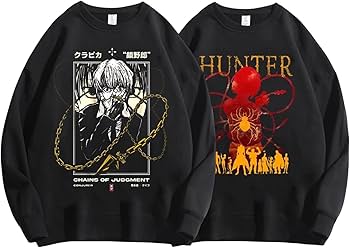 Amazon.co.jp: ハンター×ハンター パーカー 長袖 クラピカ クロロ 丸首