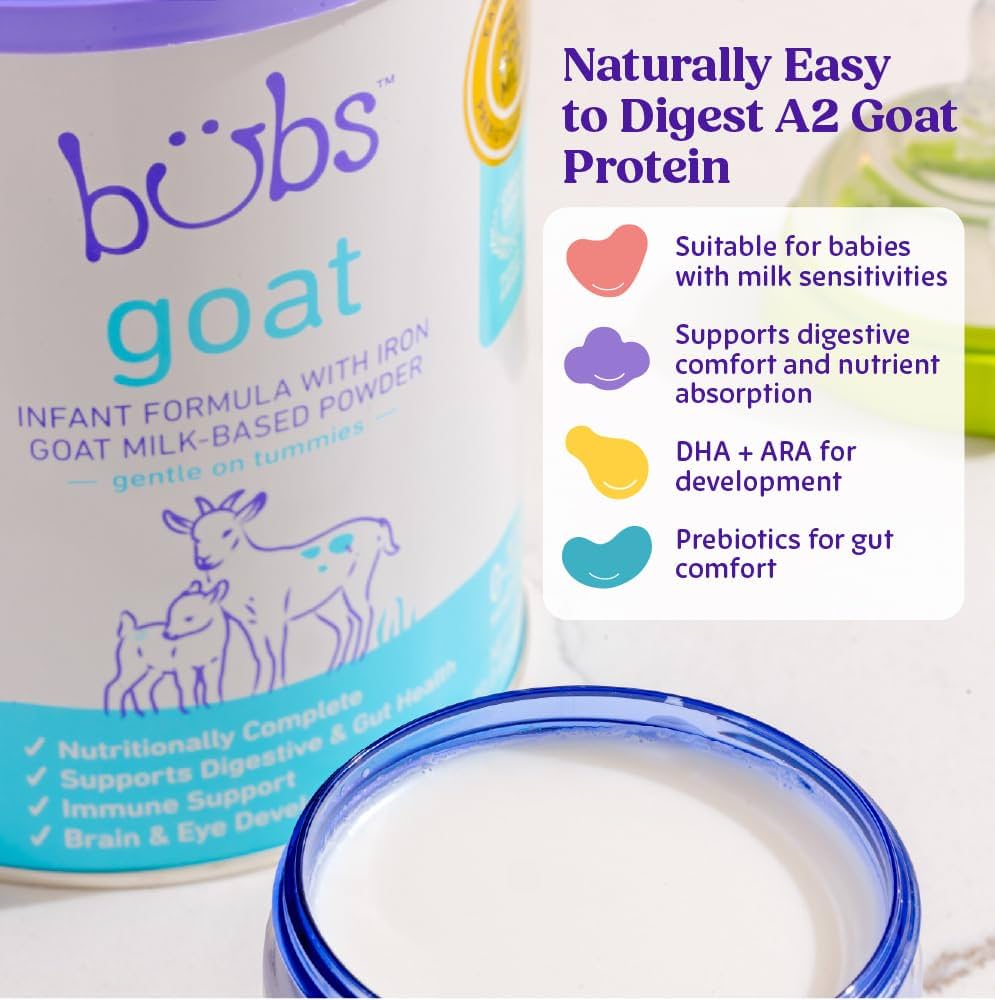 Amazon.com: Bubs Whole Goat Milk Formula with Iron, Goat Milk