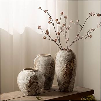 Amazon｜彫刻の花瓶 花びん 花瓶ヴィンテージアンティーク花瓶陶器