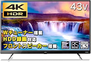 Amazon.co.jp: Iris Ohyama 43 V 4K HDR Compatible LCD TV 43UB20K