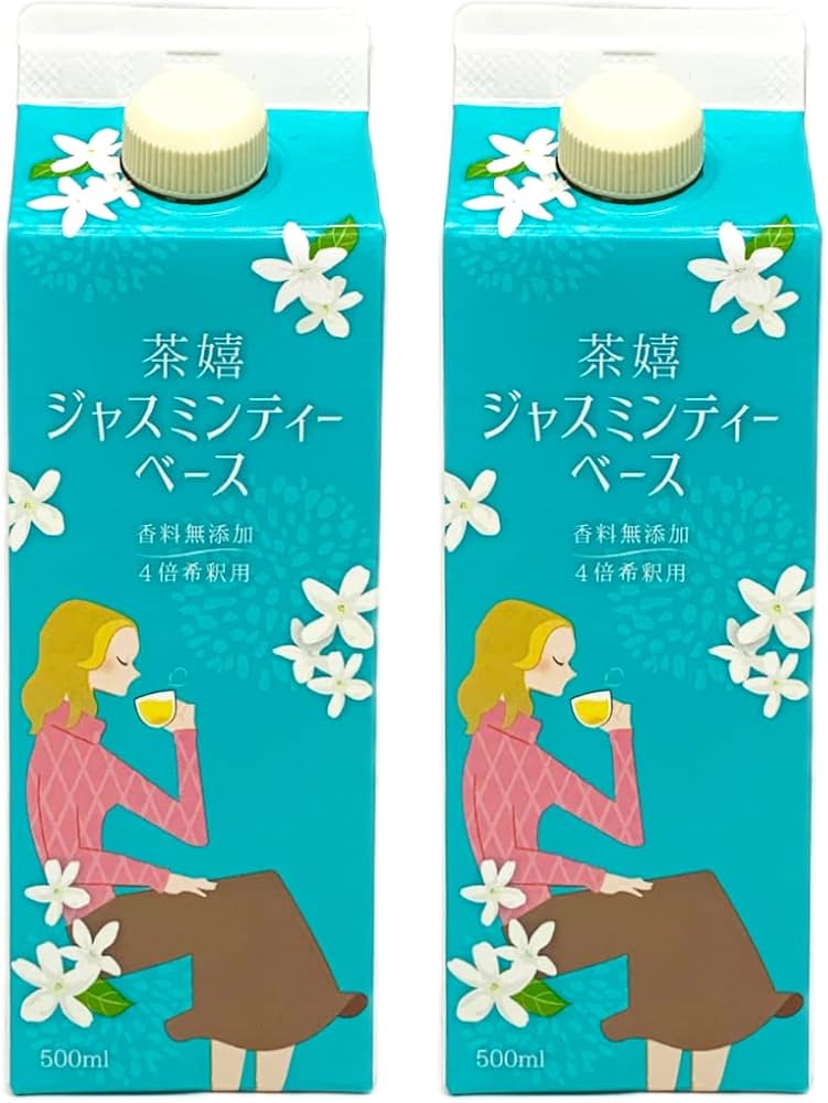 Amazon.co.jp: メトロ㈱ 【茶嬉】 ジャスミンティー ベース 500ml×2本