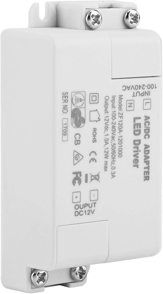 LED Power Supply, AC 100-240V to DC 12V SMD LED Driver Switch