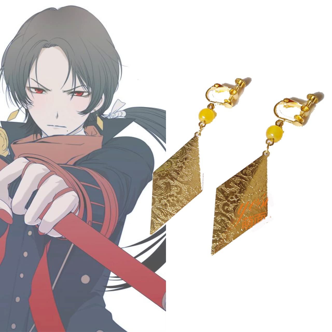 Amazon.co.jp: 刀剣乱舞 加州清光 イヤリング 耳飾り ピアス 人気