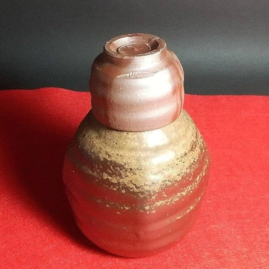 Amazon.co.jp: 備前焼 徳利 ぐい呑 奈義法然窯 中尾晃 : ホーム＆キッチン