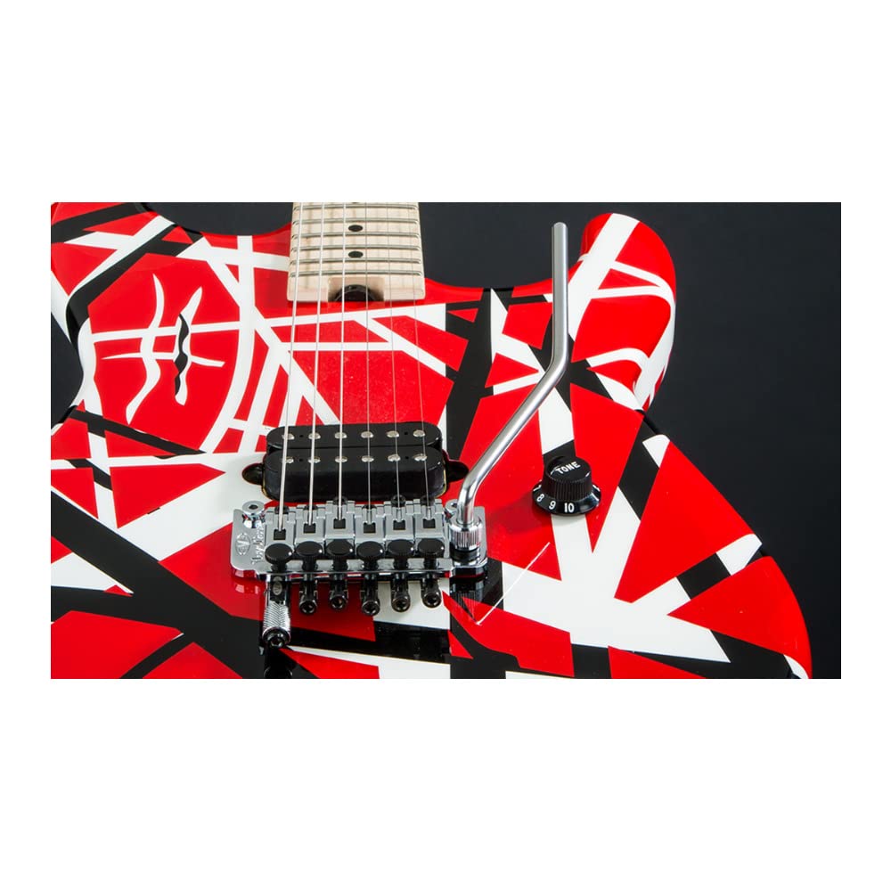 Amazon.com: EVH Striped Series - Red with Black Stripes : Musical