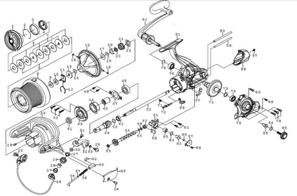 Amazon | ダイワ(DAIWA) 純正パーツ 17 クロスキャスト 4000QD