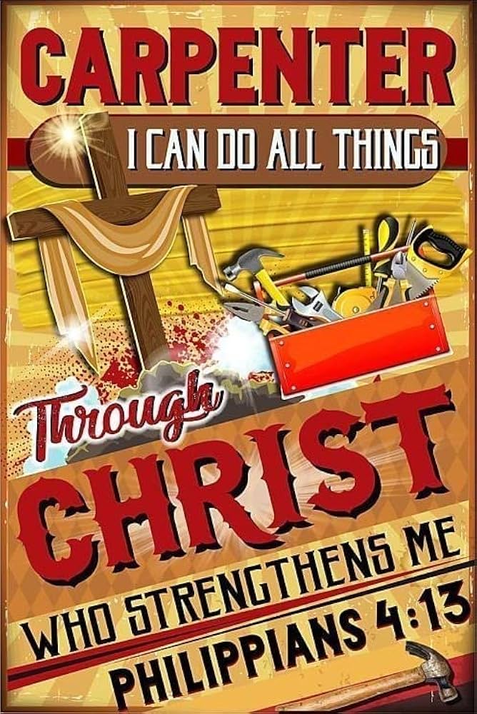 Amazon | 大工 大工 ビンテージ 面白い ポスター 金属 ブリキ看板